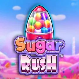 Sugar Rush by Pragmatic Play, showcased at mostbetcasino.gr – game logo